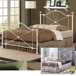 Jasmine 3FT Single Metal Bedstead