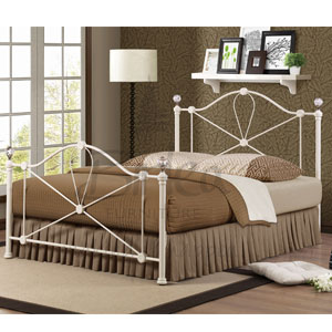 Jasmine Cream 4FT 6 Double Metal Bedstead