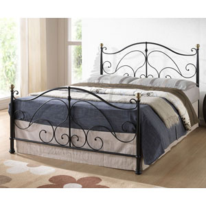 Birlea Milano 4FT 6 Double Bedstead - Black