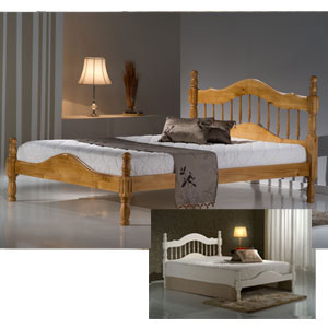 Birlea Texas 4FT 6 Double Wooden Bedstead