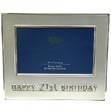 21st Birthday Photo Frame (Silver)