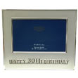 30th Birthday Photo Frame (Silver)