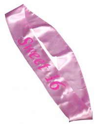 birthday : Flashing Sash Sweet 16 Pink