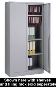 Cupboard Steel High 2-Door