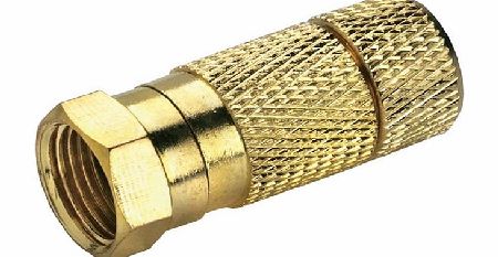 BKL 0403422 Gold-line F-Plug Waterproof 6mm Coax