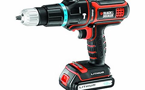 Black + Decker Multievo MT188KB-GB 18V Hammer Drill with Extra Battery