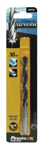 Piranha X50724-QZ 10mm HSS-CNC Drill Bit Flute