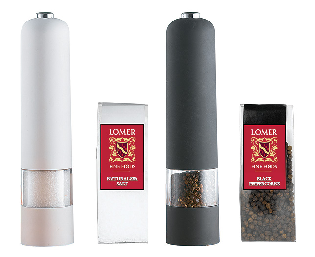 Salt and Pepper Mills Filled