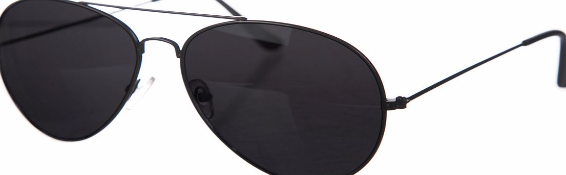 Black Aviator Sunglasses