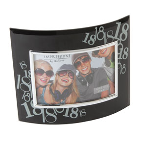 Glass Curved 6 x 4 18th Birthday Photo Frame