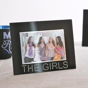 Black Glass The Girls Photo Frame