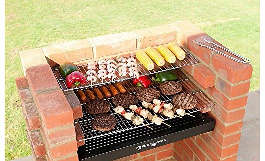 Black Knight BKB 402 BRICK BBQ KIT WITH WARMING RACK 