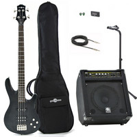 Black Knight CB-12 Bass Guitar   BP35 Bass Amp