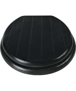 Black Shaker Style MDF Toilet Seat