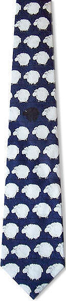 Black Sheep on Navy Tie