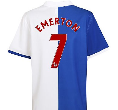 Blackburn Umbro 2010-11 Blackburn Rovers Home Shirt (Emerton 7)