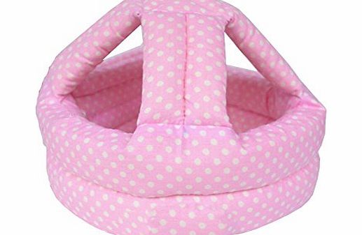 Blancho Baby amp; Infant Toddler Safety Helmet Head Protection Cap Polka Dot (Adjustable)