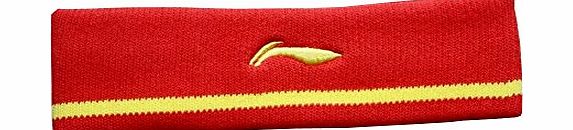 Blancho Li-Ning Sports Headband Durable Men Women Headband Sweat Absorb Yellowamp;Red