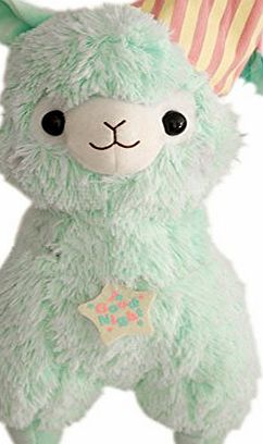 Blancho Plush Doll for Kids Lama Plush Toy Lamb Ideas Stuffed Alpaca (H) 18.9`` Blue