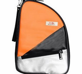 Blancho Table Tennis Paddle Bag Orange PU Table Tennis Racket Case