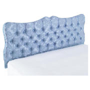 Double Headboard, Blue Damask