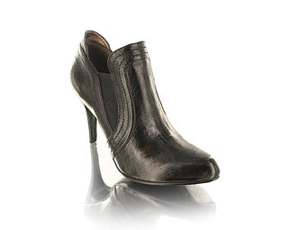 Pull On Patent Shoe Boot - Size 1 - 2