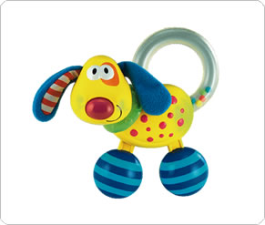 Blossom Farm Light and Sound Dog Rattle