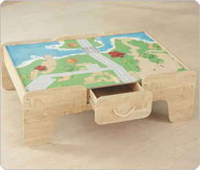 Wood Train Table