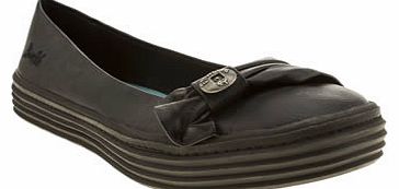 womens blowfish black open flats 1341427060