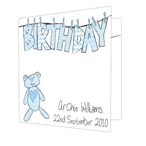 Birthday Wash Line Card