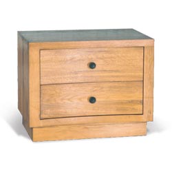 Blue Star - Toulouse Oak 2 Drawer Bedside Cabinet