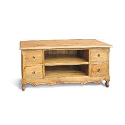 Blue Star - Vintage Pine 4 Drawer TV Stand