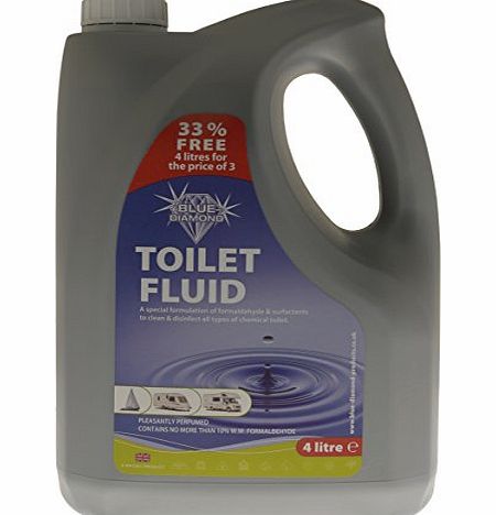 Blue Diamond Toilet Chemical - Grey, 4 Litres