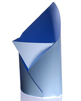 Blue Marmalade Polywrap Wastepaper Bin - brilliant