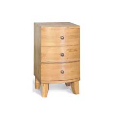 - Seville Oak  3 Drawer Bedside Table