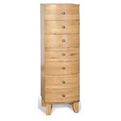 Blue Star - Seville Oak Tall 7 Drawer Chest