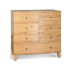 - Seville Oak  Wide 7 Drawer Chest