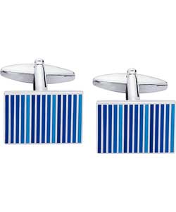 Blue Stripes Cuff Link