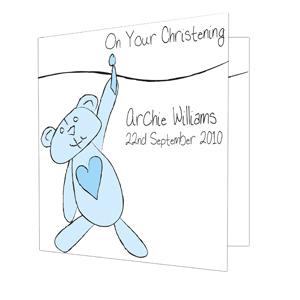 Teddy Washing Line card