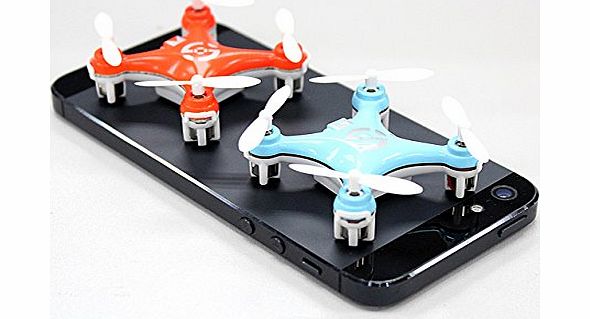 BlueBeach Mini Quadcopter CX10 4x4cm 4 channel 2.4GHz 3D Gyro UFO Drone (Blue)