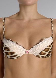 Blumarine Animal Print push up bra