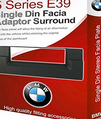 5 Series E39 stereo radio Facia Fascia adapter panel plate trim CD surround