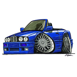 E30 Cab - Blue T-shirt