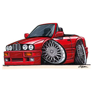 E30 Cabriolet - Red T-shirt