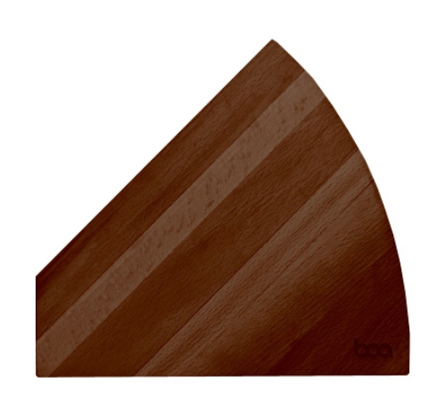 Boa Angle Clam Knife Block Walnut