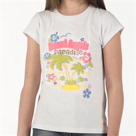 Girls Kefalonia Sport T-Shirt White