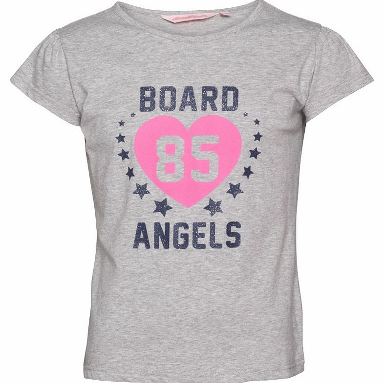 Girls T-Shirt Grey Marl