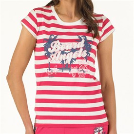 Womens Palm T-Shirt Pink