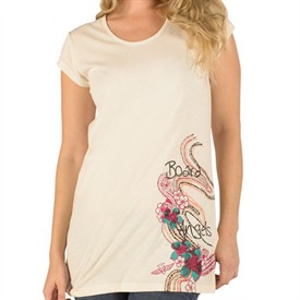 Womens Wave Tunic T-Shirt White