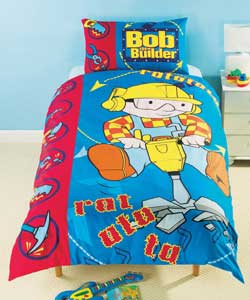 Bob The Builder Diggin Single Duvet Cover Set